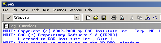 SAS Command Line