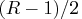(r-1)/2