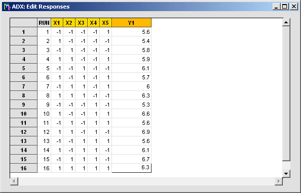 edit responses window