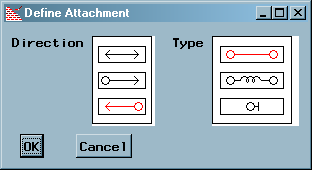 The Define Attachment Dialog Box