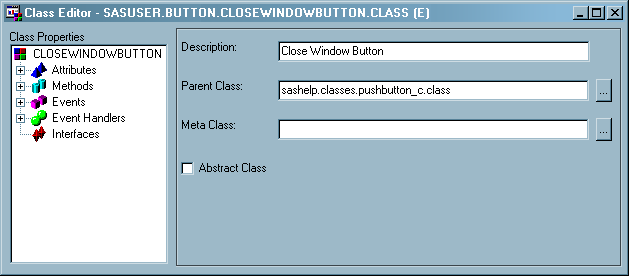 Class Editor with Properties
