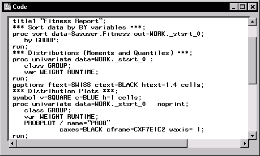 Code Window