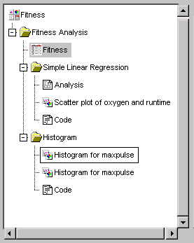 Project Tree with Histogram Folder
