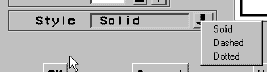 [List Displayed by the Style Drop-down Arrow]