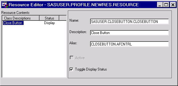 Resource Editor