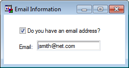 Example of a Frame with a Check Box