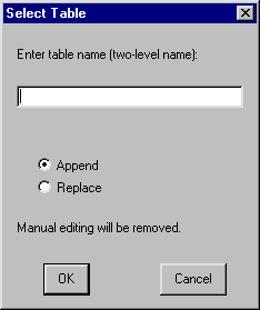 [SQL Select Table Window]