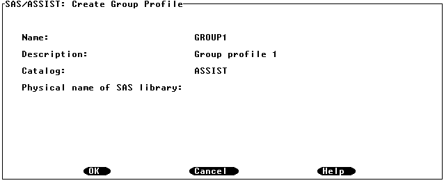 [Create Group Profile Window]