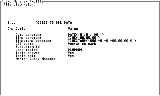 [Edited Query Manager Profile Window]