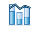 stacked bar and line chart icon