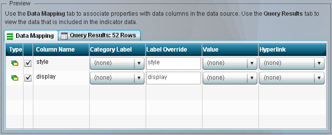 Preview area displays Data Mapping tab
