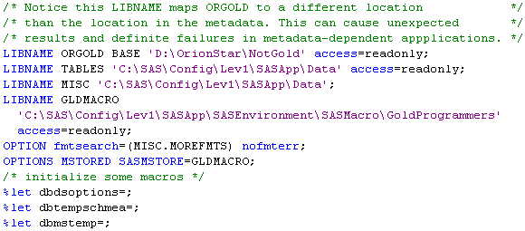 Library Assignment in an Autoexec File