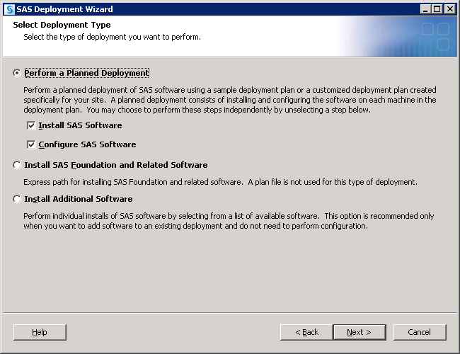 [Select Deployment Type wizard page]