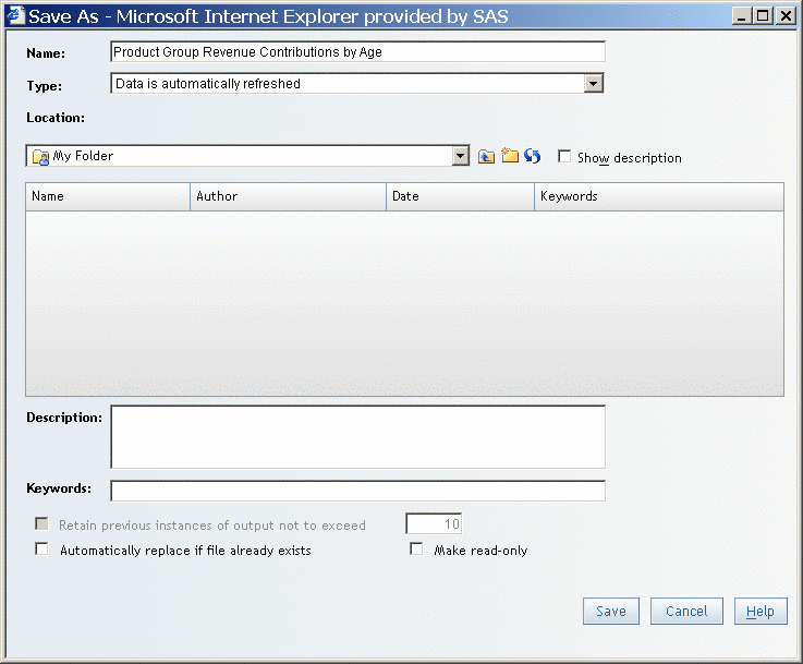 How the Save As Dialog Box Appears