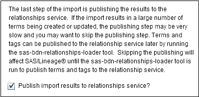 Publish to Relationships Service