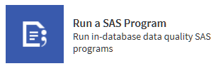 Run a SAS Program Icon in the SAS Data Loader Window