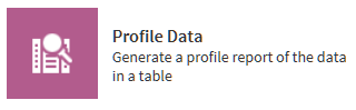 Profile Data icon in the SAS Data Loader window