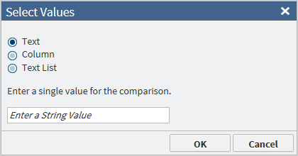 Select values
