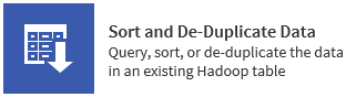 Sort and De-Duplicate Icon in SAS Data Loader Window