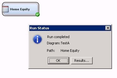 Run Status window