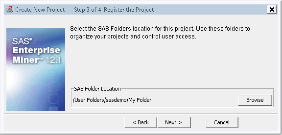 Register the Project window