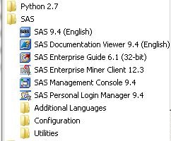 SAS Enterprise Miner Start Menu icon