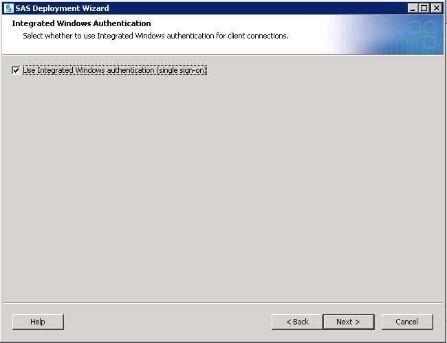Integrated Windows Authentication window