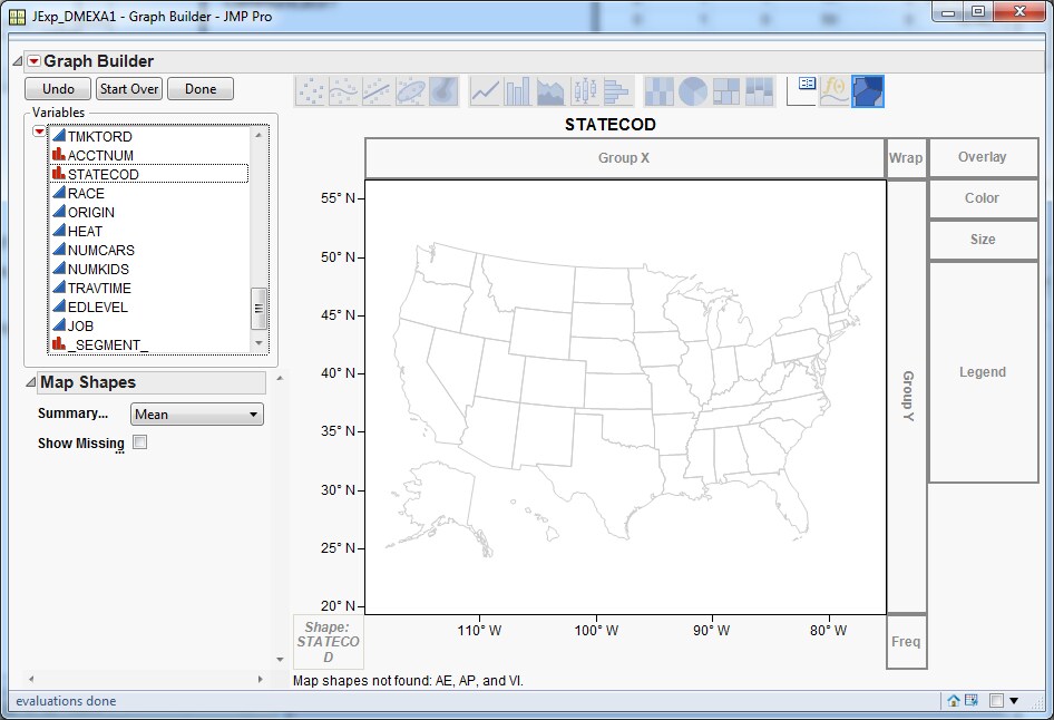 Graph Builder Window — State Map