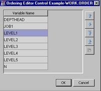 Ordering Editor Window