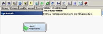 Linear Regression Toolbar Button
