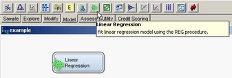 Linear Regression Toolbar Button