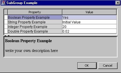 SubGroup Example Window