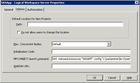 workspace server properties