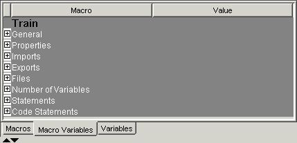 macro variables tab