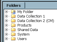 Example Folders in the Folders Tree