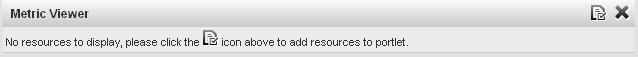 blank metric viewer portlet