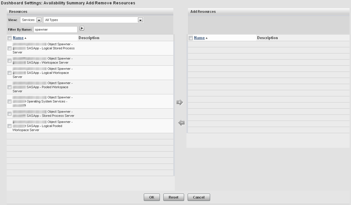 spawner servers listed
