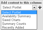 portlet selection