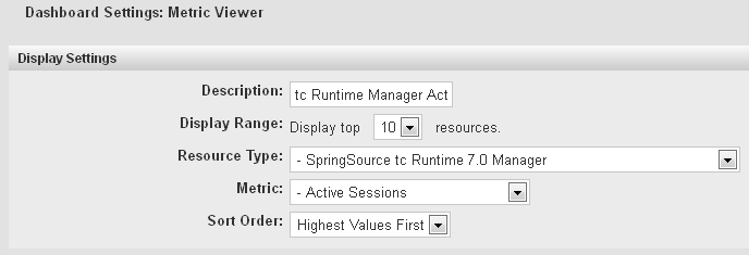 tc server active sessions portlet settings