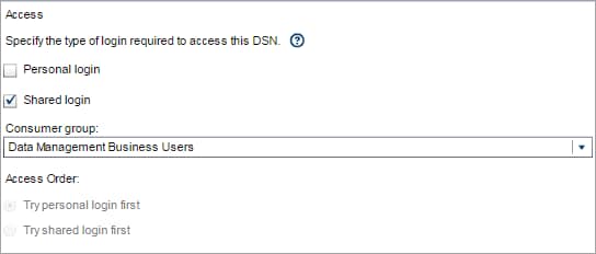 Shared Login Specification for DSN Access