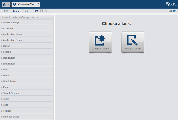 create a theme display