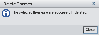 delete theme successful