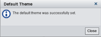 default theme set confirmation