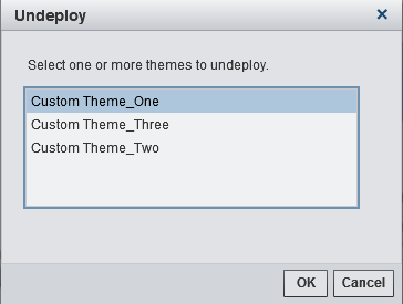 undeploy a theme
