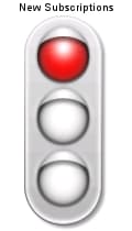[traffic light with red at the top]
