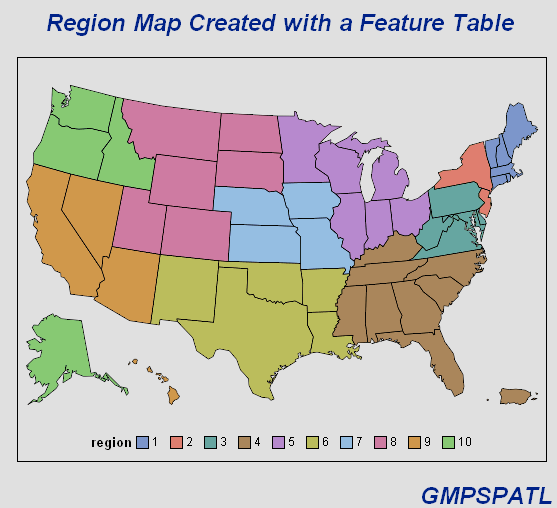 [Creating a Map Using the Spatial Map Data Set]