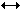 two-headed horizontal arrow