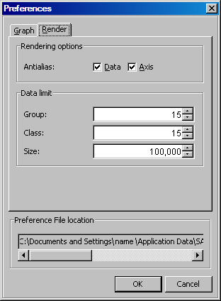 Rendering Tab of the Preferences dialog box