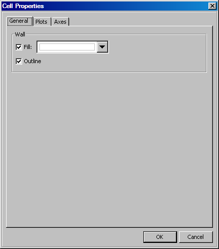 General tab of the Cell Properties dialog box