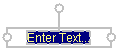 Text box border circles